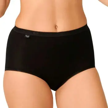 Sloggi Sloggi Truser 4P Basic Plus Maxi Svart bomull 38 Dame