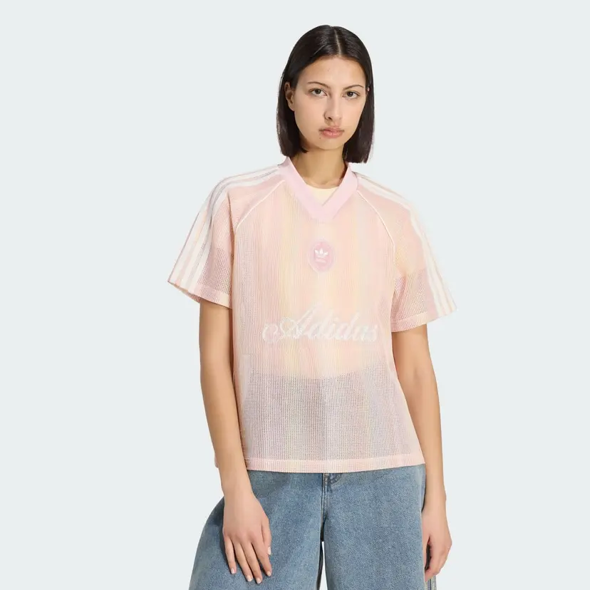 Adidas ADIDAS ORIGINALS SUMMER GLOW KNITTED OVERSIZED TRØYE