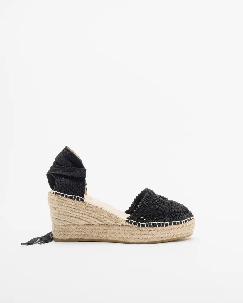 PROF PROF YUNE 33 Black Wedge sandals