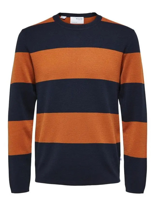 SELECTED SLHMARTIN LS KNIT CREW NECK W