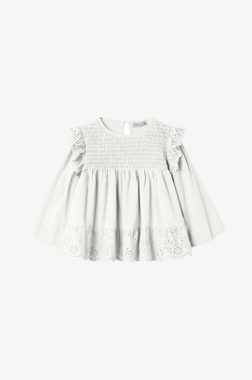 NAME IT Bluse nkfFitora 2/4 Shirt - Hvit