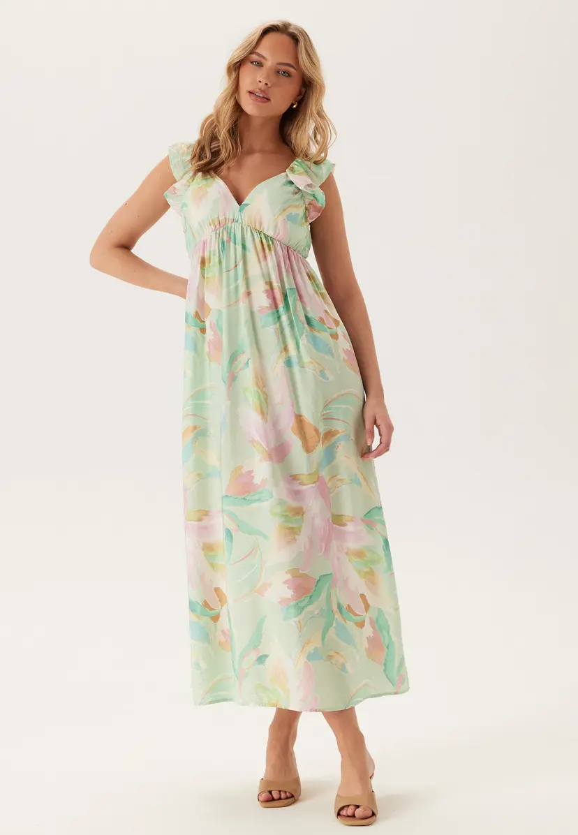 Vero Moda Vmjosie Sl Ankle Frill Dress