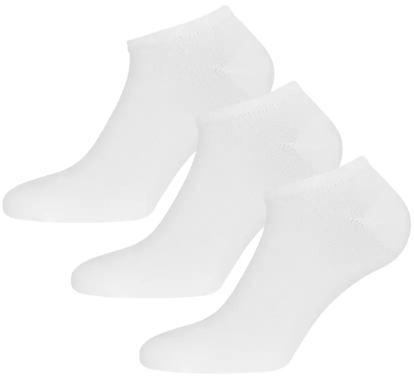 Urberg Urberg Bamboo Shaftless Sock 3-Pack Bright White