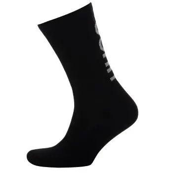 Hugo HUGO Strømper Men QS Rib Reflective Sock Svart Str 39/42 Herre