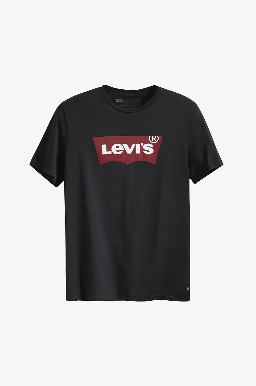 Levi's T-skjorte Graphic Setin Neck - Svart