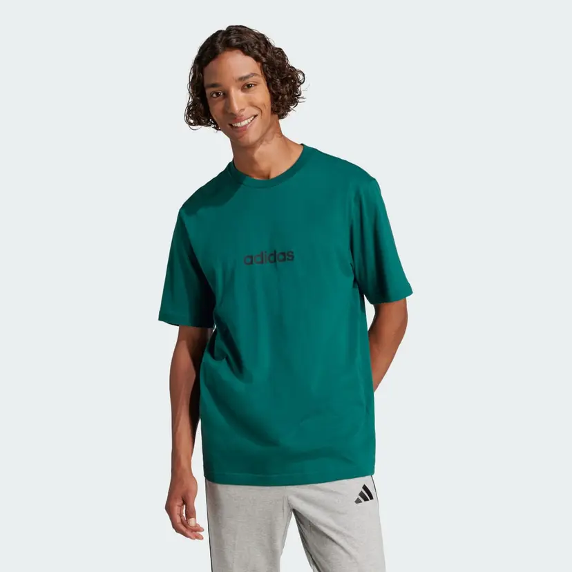 Adidas Essentials Linear Single Jersey T-skjorte