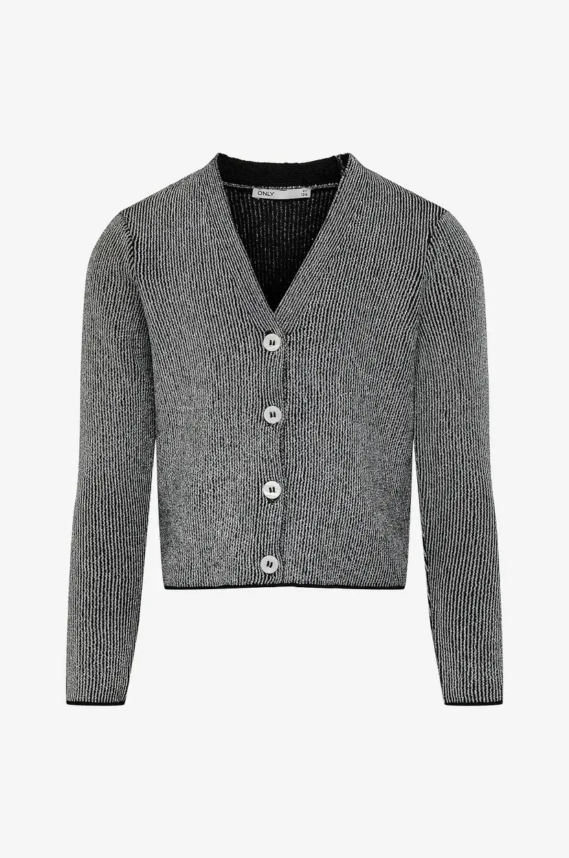 Kids Only Kardigan kogNinna LS Glitter V-neck Knt - Svart