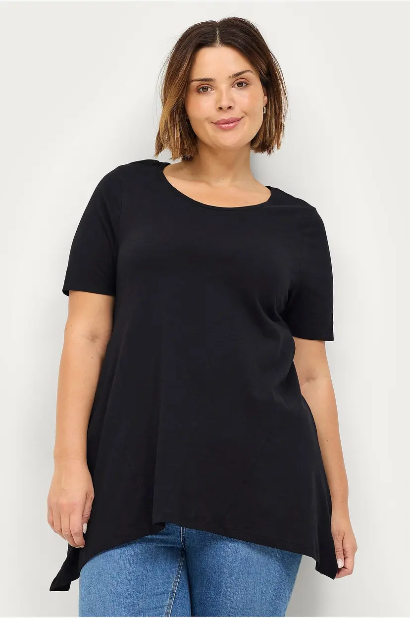 Ellos Plus collection Tunika med rund hals - Svart