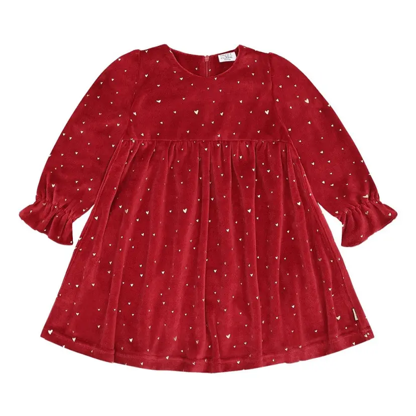 Hust and Claire Hust and Claire - Julekjole Velour Donna Gold Teaberry