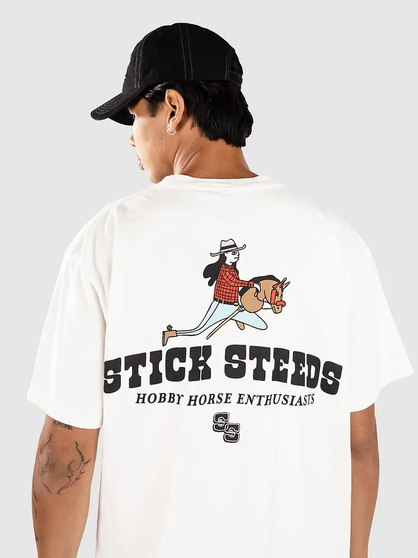 A.LAB A.LAB Stick Steeds Boxy T-skjorte hvit