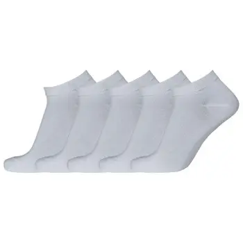 Dovre Dovre Strømper 5P Sneaker Footie Hvit Str 40/45 Herre