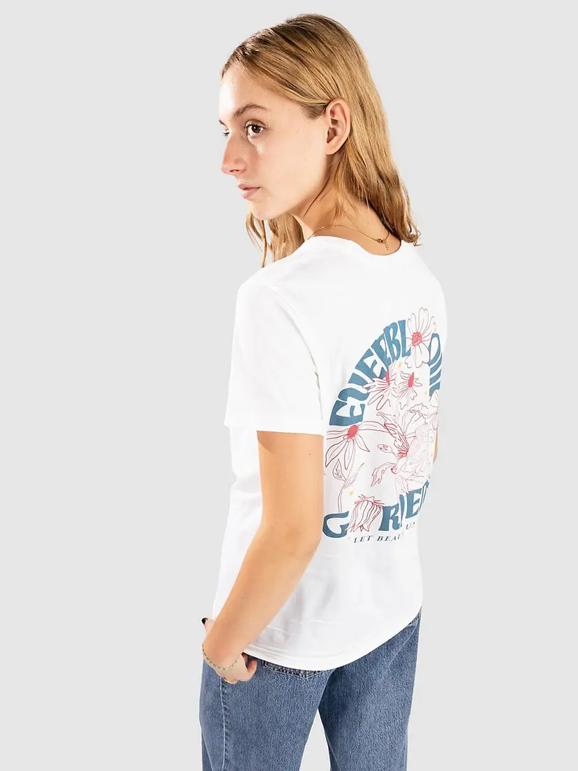 Dravus Dravus Faux Flower Shop T-skjorte hvit