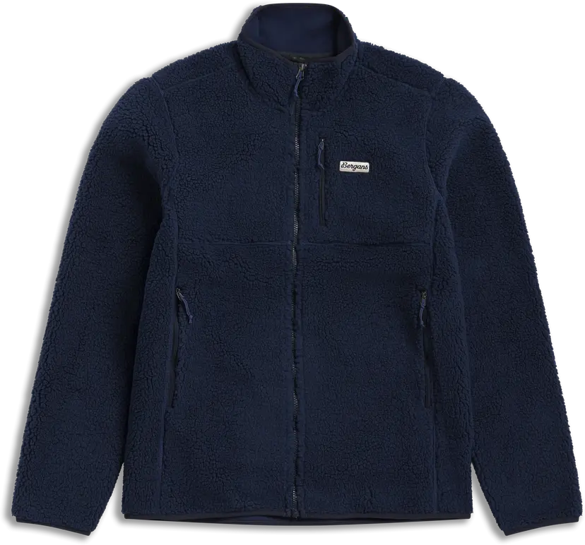 Bergans Bergans Men's Lunnan Pile Fleece Jacket Navy Blue