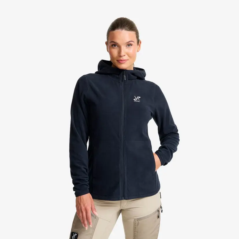 RevolutionRace Hiker Fleece Hoodie Dame Deep Navy