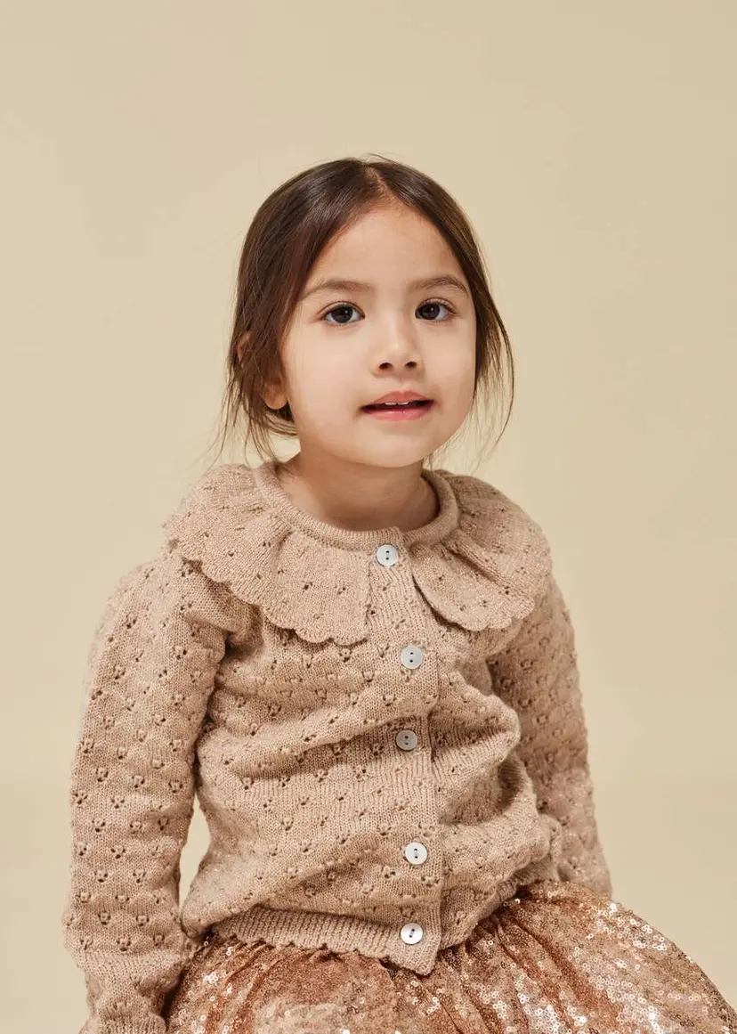 Konges Sløjd Konges Sløjd Holiday Knit Cardigan Creme (104 / 4 år)