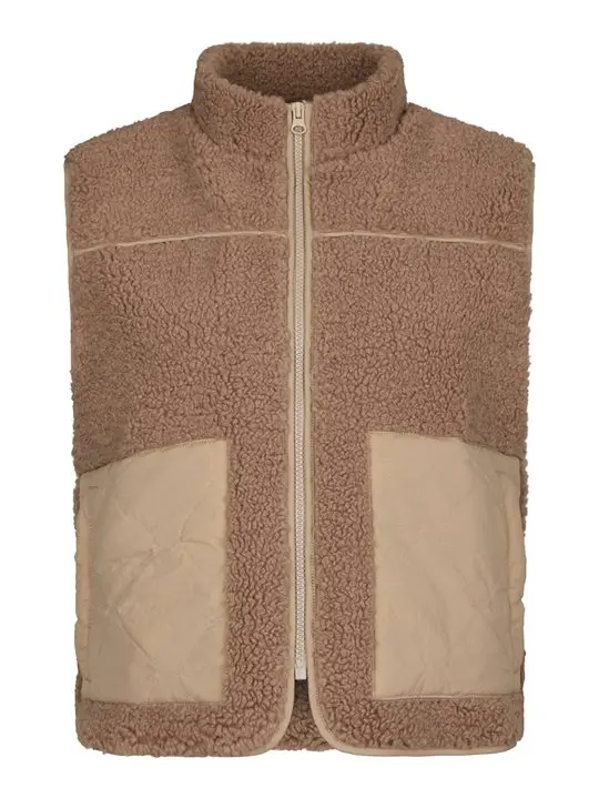 Neo Noir Neo Noir - Scout Teddy Waistcoat - Taupe