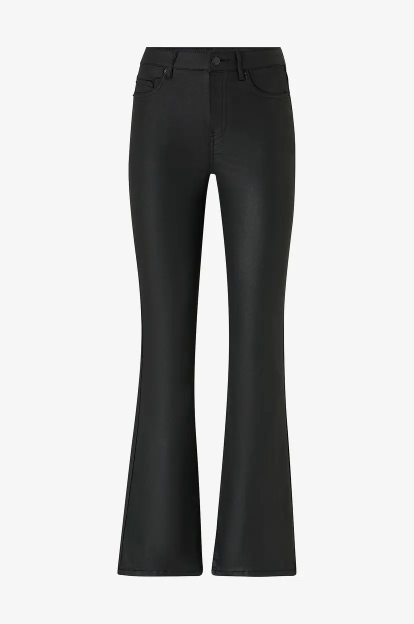 Vero Moda Bukser vmFlash MR Flared Coated - Svart