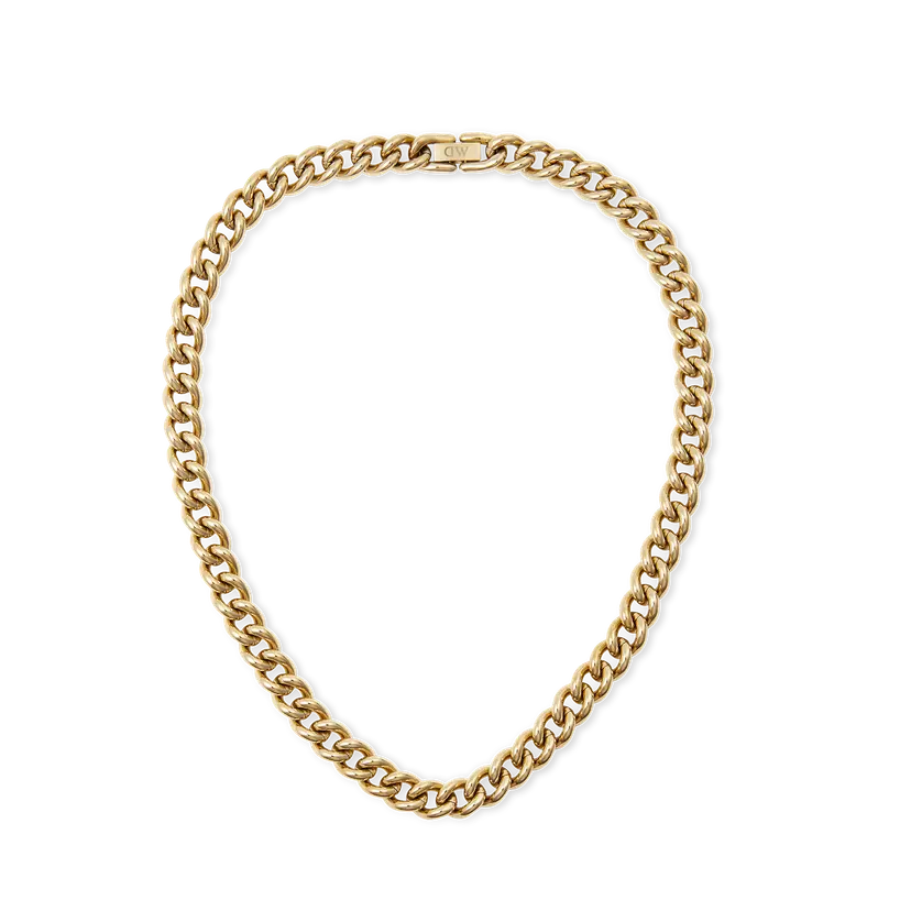 Daniel Wellington Gold Necklace Chunky Chain | DW