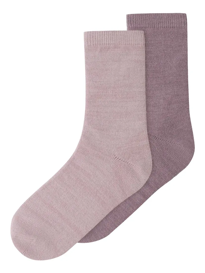 NAME IT Ullsokker 2pk «WAK» Kids Violet Ice