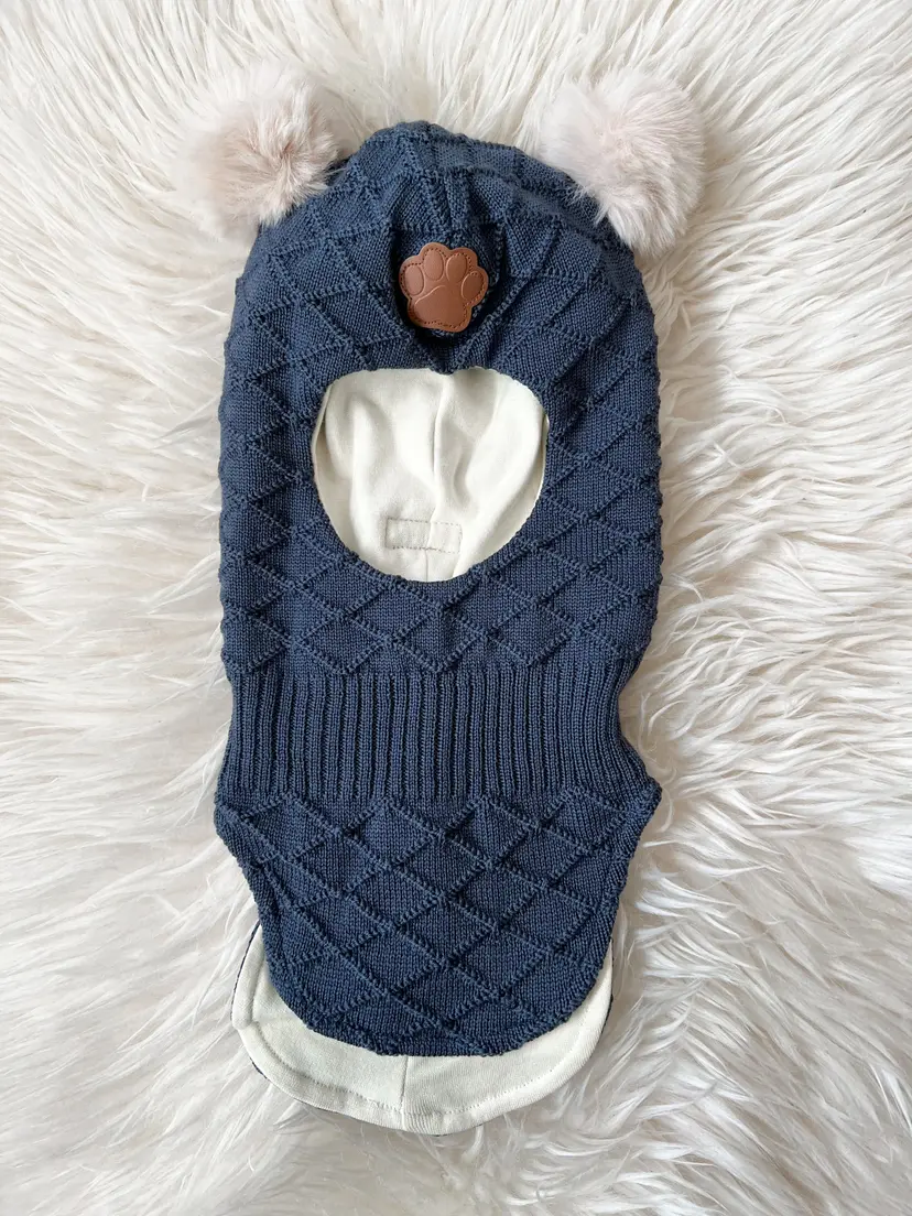 Need it Balaclava i ull/bomull "Pote" Nydelig b