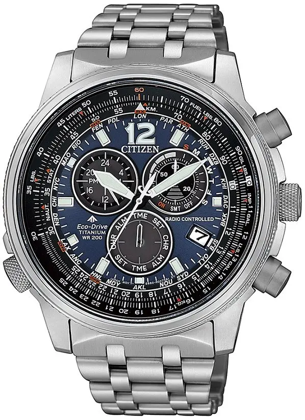 Citizen Citizen Herreklokke CB5850-80L Blå/Titan Ø45 mm