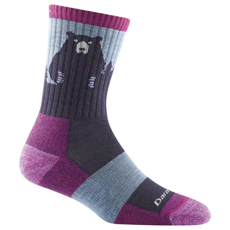 Darn Tough Darn Tough Bear Town Micro Crew Light Cushion Purple