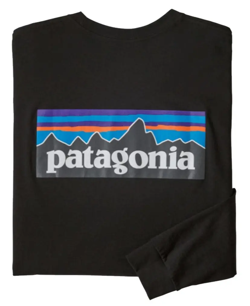 Patagonia Patagonia M's L/S P-6 Logo Responsibili-Tee Black