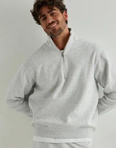 Jack & Jones Jack & Jones Jjeurban Edge Sweat Half Zip Noos Half zip Grå