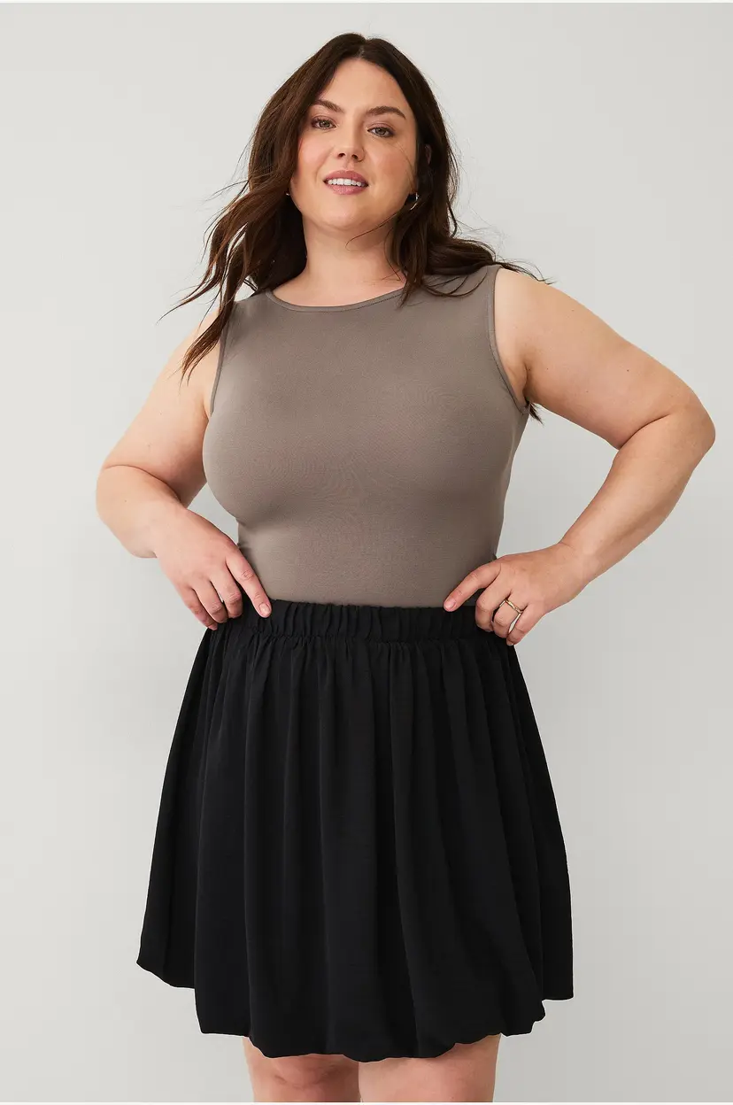 Zizzi Skjørt mFikka Balloon Skirt - Svart