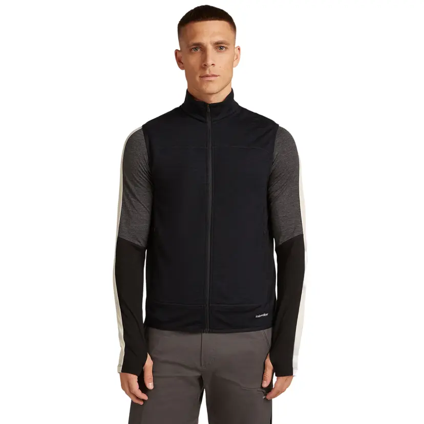 Icebreaker Icebreaker M's Merino 300 Realfleece Descender Vest Black