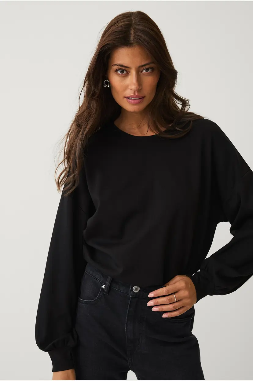 Ellos Collection Genser med puffermer - Svart