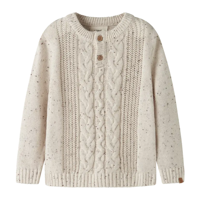 Lil`Atelier Lil'Atelier - Genser Galto Kai Knit Turtledove