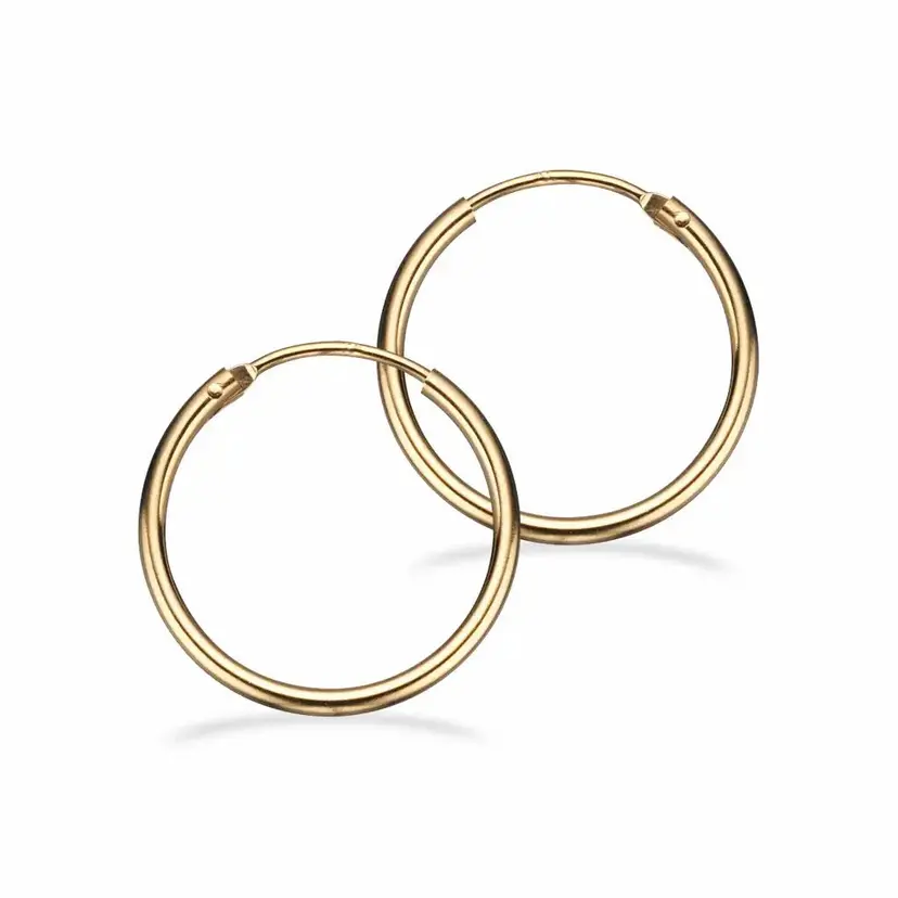 Scrouples Scrouples - 8 karat guld creol, 1,4x20mm - 10143