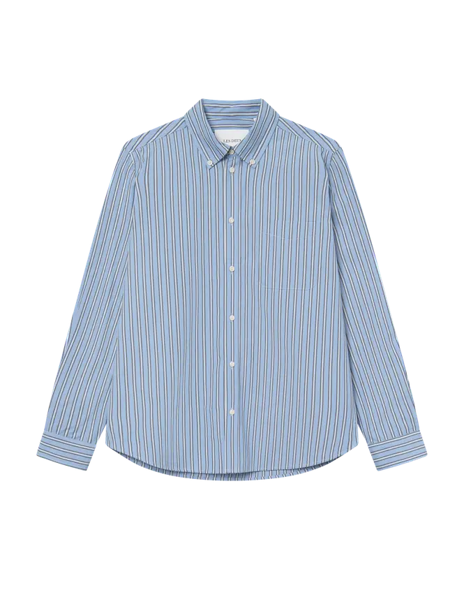 Les Deux Kent Stripe Poplin Shirt