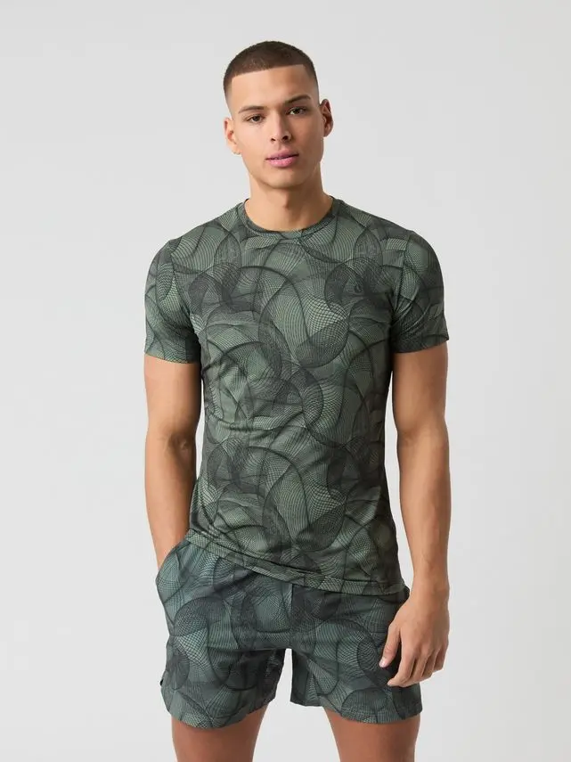 Björn Borg ACE PRINTED T-SHIRT, BB BIG GRID 2