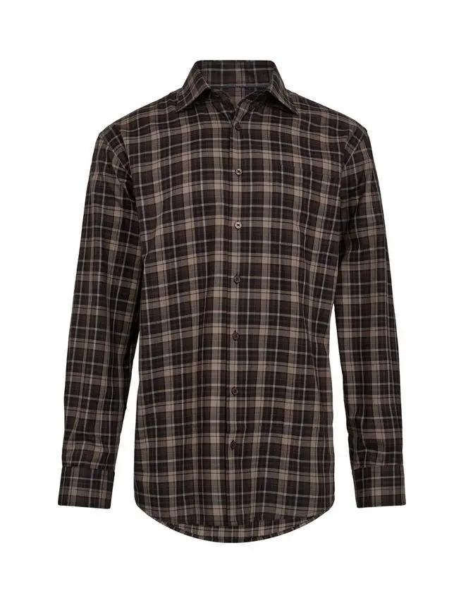 Black Blue Regular fit shirt l/s