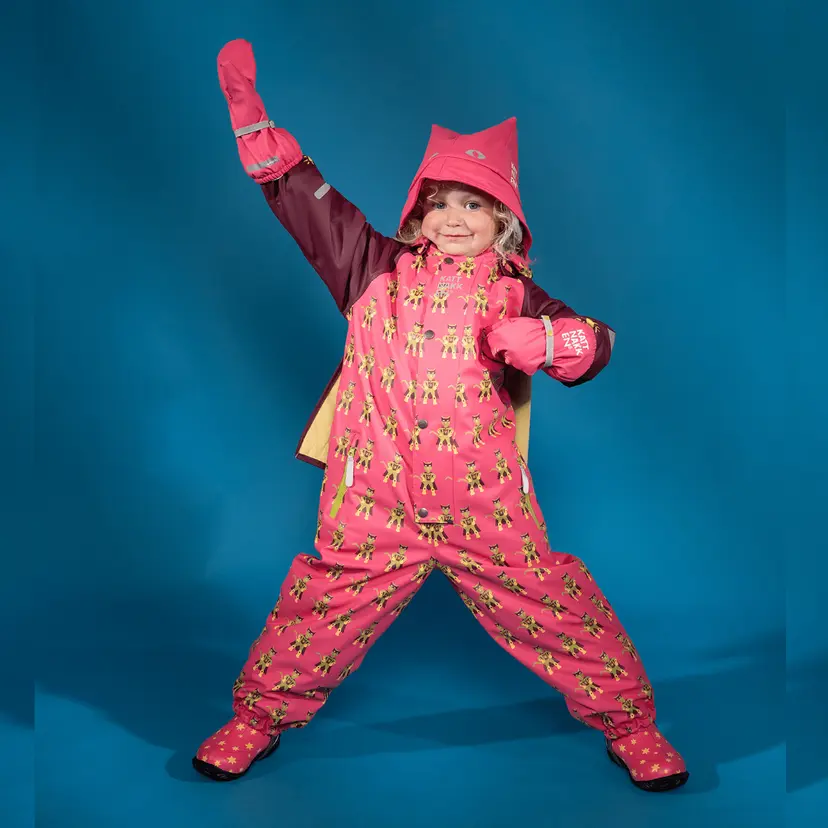 Kattnakken Kattnakken - Vinterregndress Slaps Superhelt Superrosa