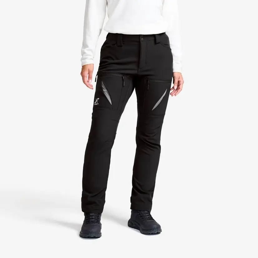 RevolutionRace Hiball Softshell Pants Dame Black