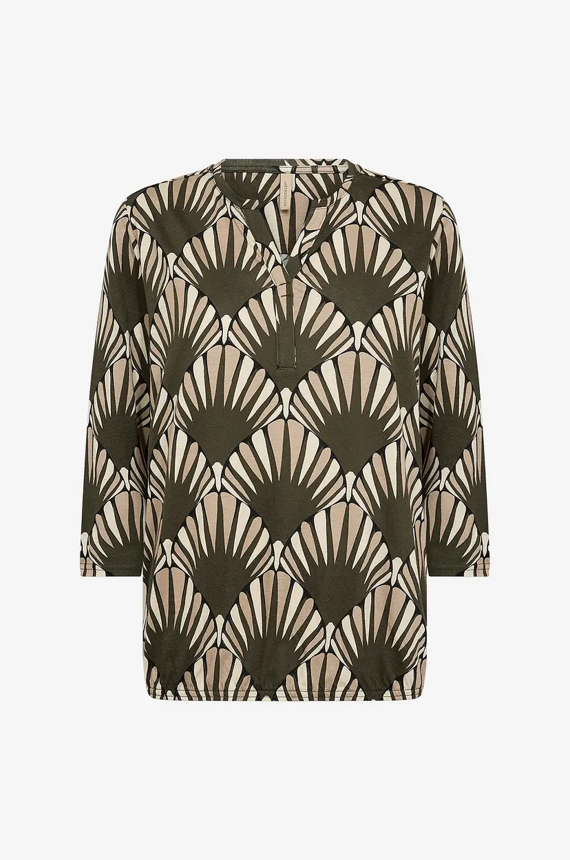 Soyaconcept Bluse Sc-Felicity Aop 555 - Grønn