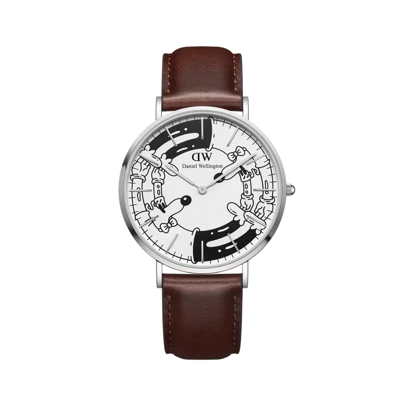 Daniel Wellington Silver Soldinset Steven Harrington x Dw: Bristol Bw Dial | DW