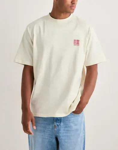 Woodbird Woodbird Wbbaine Nopa Tee T-skjorte med trykk Hvit
