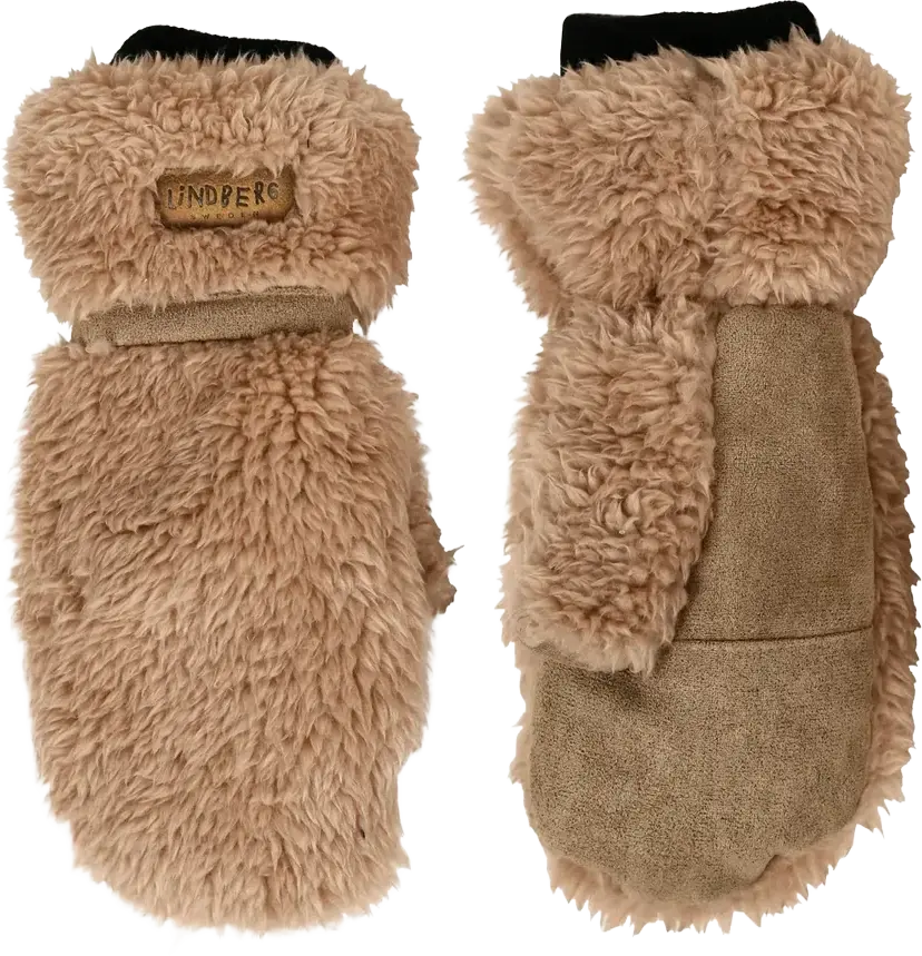Lindberg Lindberg Kid´s Näver Pile Mitten Beige