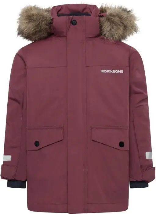 Didriksons Didriksons Bjärven Parka 4 Kids Anemon Red