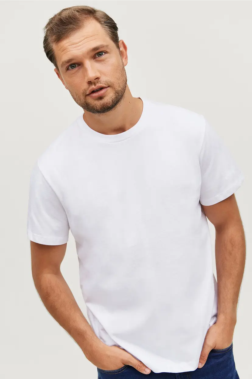 Ellos Collection T-shirt Sam i ekstra kraftig jersey - Hvit