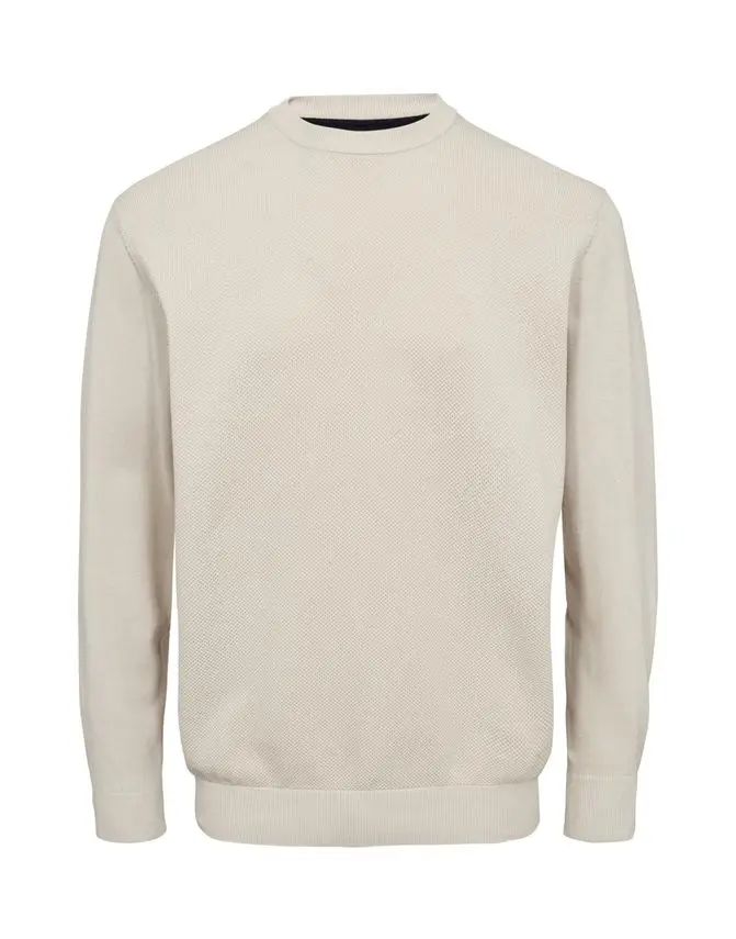 Black Blue O-neck knit