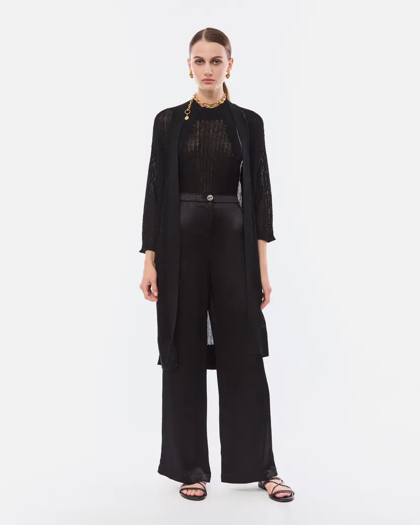 Nenette Nenette Elien Black Wide Leg Trousers