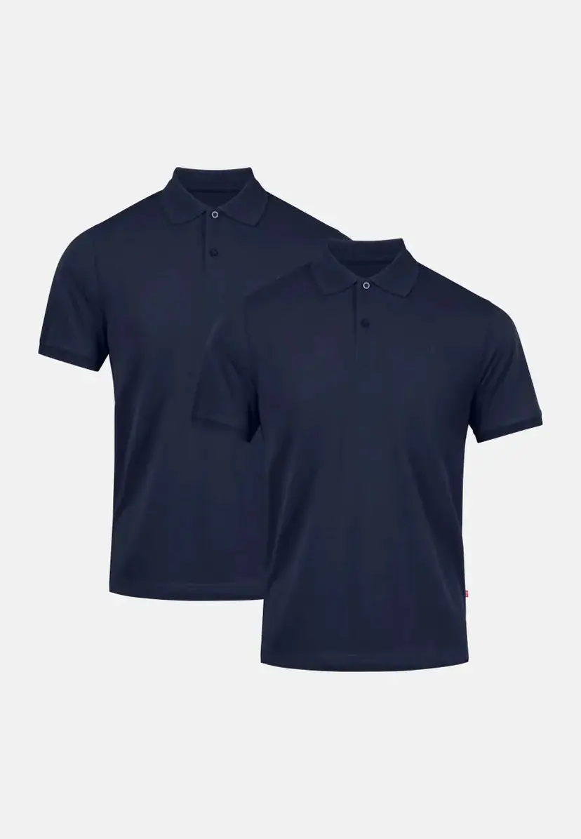 DANISH ENDURANCE DANISH ENDURANCE POLO T-SHIRT, Marineblå, 2XL