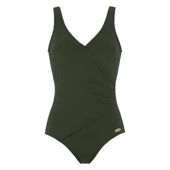 Damella Damella Julia Chlorine Resistant Swimsuit Mørkgrørnn polyamid Dame