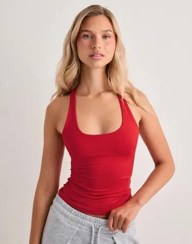Nelly Nelly - Rød - Double Layer Racer Back Tank