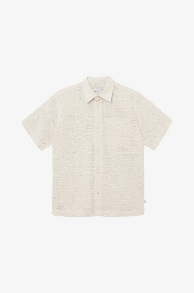 Les Deux Skjorte Charlie SS Shirt - Hvit